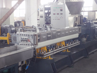 UTSE-75 Parallel Co-rotating Twin Screw Extruder for Making PET Pellets